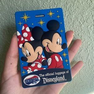 Vintage Disneyland Mickey Mouse Luggage Tag